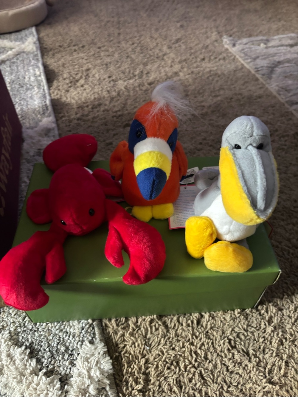 Easy Spirit Plush Trio - Red Lobster, Orange Parrot, Gray Pelican